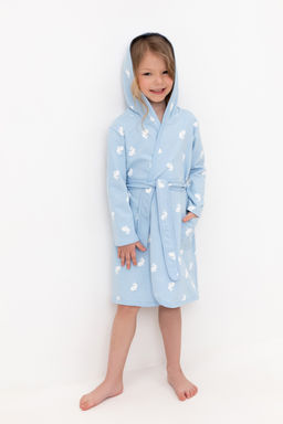 Crockid _ К 5763/небесно-голубой,кролики халат дет