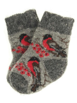 Носки детские "Снегири на рябине" 6235-13