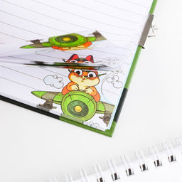 Блокнот на замочке А6, 50 листов в твердой обложке 23 февраля. День защитника котечества - Artfox фото 7