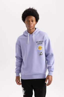 DeFactoFit Толстовка оверсайз с капюшоном NBA Los Angeles Lakers  фото 3