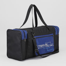 Сумка спортивная, отдел на молнии, 3 наружных кармана, синяя