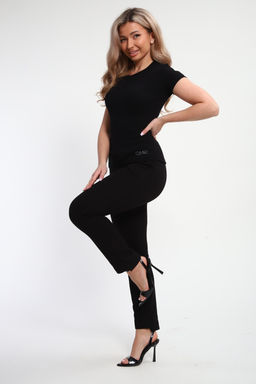 Футболка женская с швом и стразами ФЖ-002