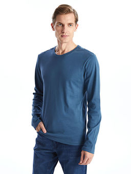 Bisiklet Yaka Uzun Kollu Erkek Ti??rt