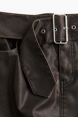 Falda efecto desgastado con cinturon - H&m фото 6