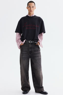 Camiseta con motivo termocr?mico Oversized Fit - H&m фото 2