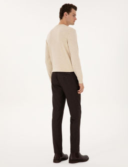 Kahverengi Slim Fit Kanvas Pantolon - Pierre cardin фото 4