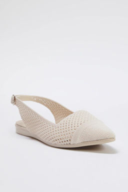 Trendyol Shoes Siyah Triko Arkas? Ac?k Sivri Burun Kad?n Babet TAKSS25BE00008 - Trendyolmilla фото 10
