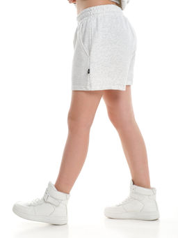 Шорты для девочки подростковые 22-7630 св.серый меланж - Mini maxi фото 7