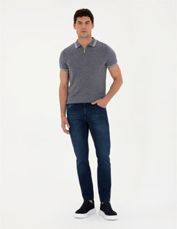 Koyu Lacivert Slim Fit Jean Pantolon - Pierre cardin фото 3
