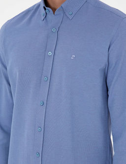 Mavi Oxford Slim Fit Uzun Kollu G_mlek