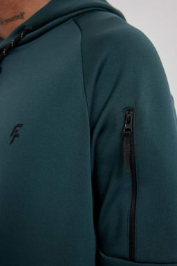 DeFactoFit Спортивная толстовка стандартного кроя с капюшоном для подводного плавания  фото 7