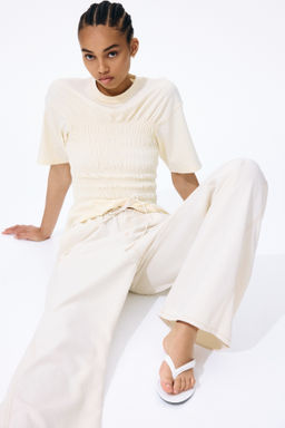 Pantal?n denim con cord?n de ajuste - H&m фото 4
