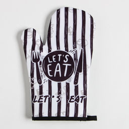 Кухонный набор Доляна «Eat» прихватка 17×17 см, варежка 25×16 см, 100% п/э