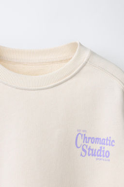 SUDADERA ESTAMPADO TEXTO / Hielo - Zara фото 3