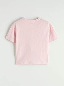 Bisiklet Yaka Fisto Cepli K?z ?ocuk Ti??rt