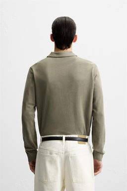 KNIT COTTON POLO SHIRT - Zara фото 4