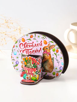 Набор пасхальный салфетница и подставка под зубочистки Заяц