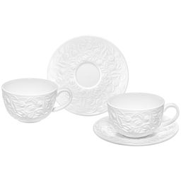 Чайная пара 4 пр. 300 мл 13*10*6,5 см "Тюльпаны" фарфор