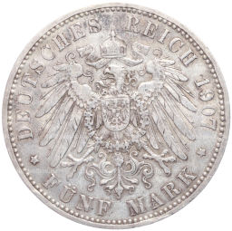 5 марок 1907 года A Германия (Пруссия)