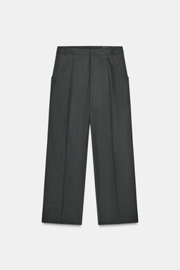 ZW COLLECTION LIMITED EDITION WOOL BLEND TROUSERS WITH POCKETS - Zara фото 5