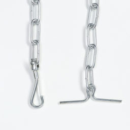 Цепь для привязи собак, сварные звенья, 1,8 м, калибр 50 мм, толщина проволки 4,5 мм - Пижон фото 3