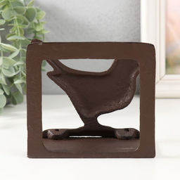 Фигурка-салфетница чугун «Птица», 10.5×6.4×11.5 см