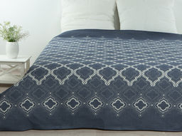 23С201-ШР 150*215 Покрывало "Лорд" цв. 1 рис. 155 темно-серый