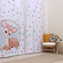Шторы портьерные «Этель» Lovely, 145×260 см, 2 шт., 140 г/м²