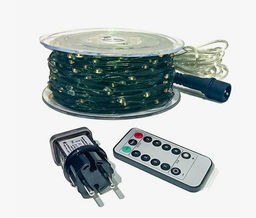 Гирлянда Уличная роса 100м свечение теплое, 8 режимов, провод зеленый, 220В - Family фото 6