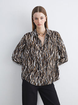 Leopar Desenli Kad?n G?mlek