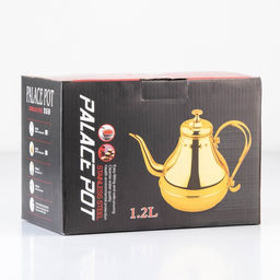 Чайник заварочный из нержавеющей стали «Леранс», 1.2 л, металлическое сито, хромированный