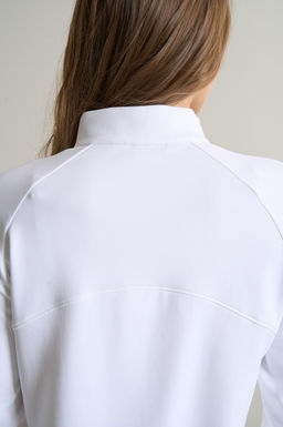 Лонгслив half-zip утепленный Белый ANTA RUNNING LS Tee фото 8
