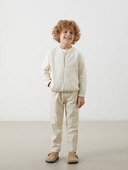 Basic Erkek ?ocuk Fermuarl? Sweatshirt