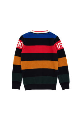 Erkek _ocuk Lacivert Bisiklet Yaka Kazak - U.s. polo assn фото 2