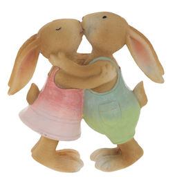 Фигурка декоративная "Зайцы", L13 W6 H13 см