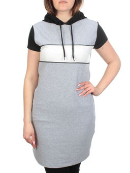 11793 GRAY Туника спортивная женская (100% хлопок) - Фабричный китай фото 2