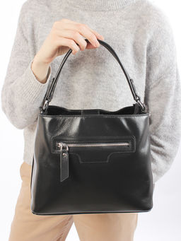 LACCOMA сумка Y2316-3-черный натуральная кожа полиэстер фото 3