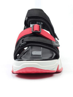 08-PED76-2 BLACK Босоножки (текстиль, стелька натуральная кожа)