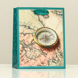 Пакет подарочный Изучай, 18 х 22,3 х 10 см