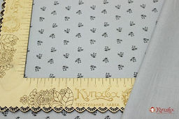 Плательный хлопок Миленацв.серый, ш.1.46м, хлопок-100%, 115гр/м.кв - Купава фото 2