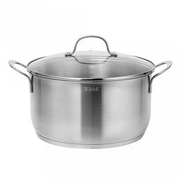 Пароварка (мантоварка) из нержавеющей стали Брилон 7л, д26см, h14см, s0,6мм, дно д23,5см, s4мм, три уровня h7,5см, стеклянная жаропрочная крышка, стальной обод, пароотвод, ручки из нержавеющей стали на сварке, капсулированное дно, полировка матовая - Домашняя мода фото 5