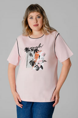 Арт. 31115 Футболка женская 50-58 (5 шт) Цвет:розовый - Калинка фото 13