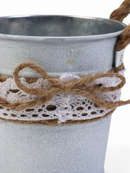 Кашпо Ведёрко Линдберг, 10?10?11 см, серое - Take it easy фото 4