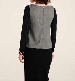 Блузка, черно-белая - Patrizia dini фото 4