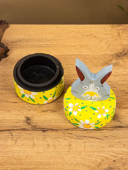 Шкатулка «Заяц», 9×9×16 см, дерево