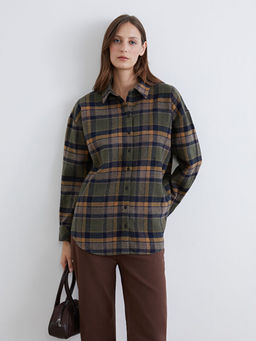 Ekose Oversize Kad?n G?mlek