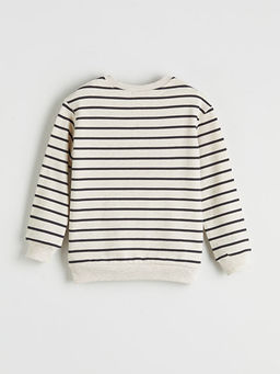 ?izgili Uzun Kollu Erkek ?ocuk Sweatshirt