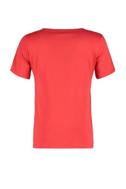 K?rm?z? %100 Pamuk Basic V Yaka Orme T-Shirt TWOSS23TS00001