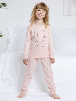 К 1541/24/бежево-розовый,штрихи пижама дет