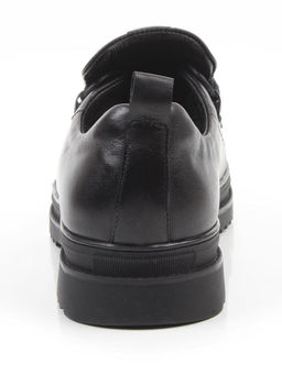 05-1829M-8-959 BLACK Ботинки зимние мужские (натуральная кожа, натуральный мех)